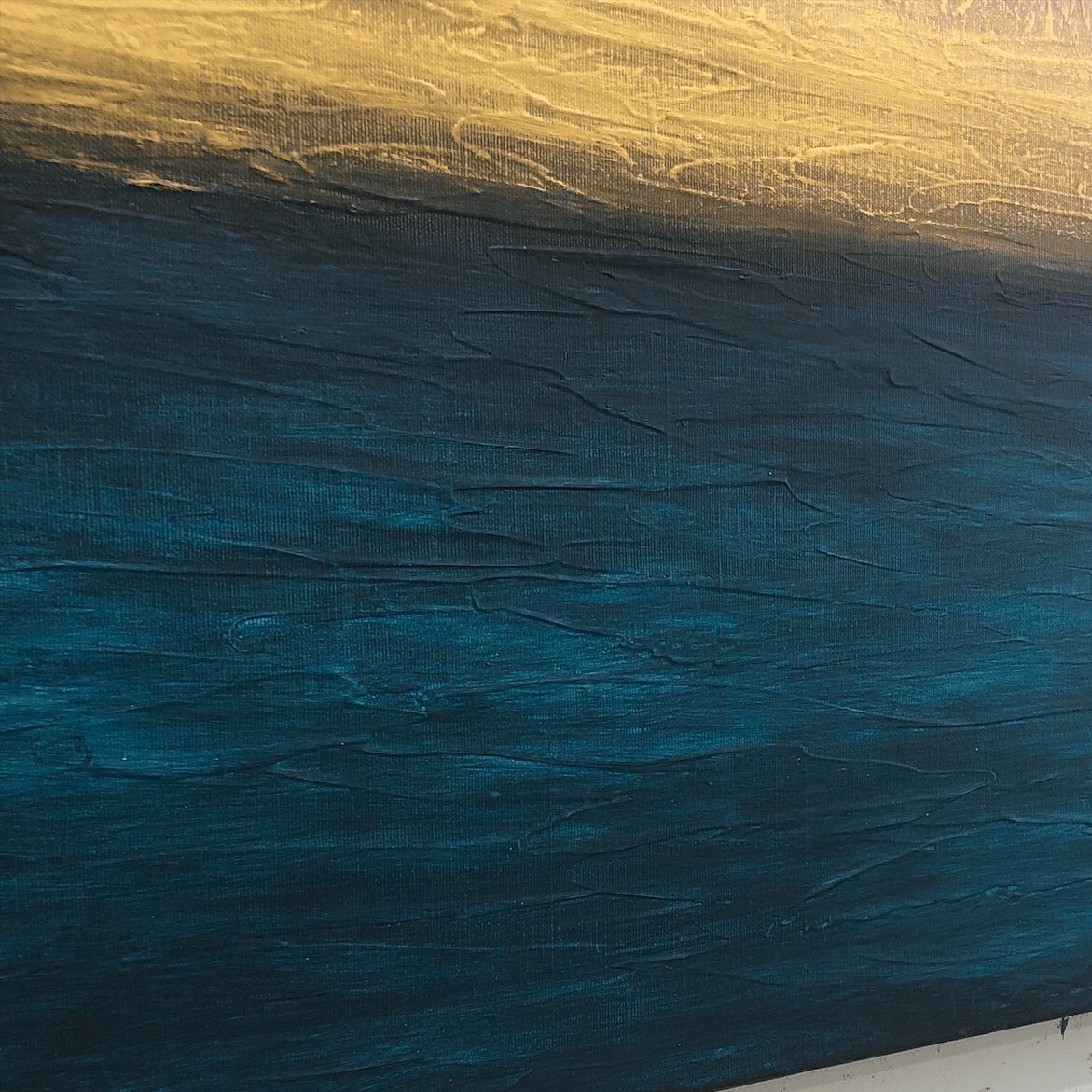 Ocean painting oil abstract WATERSCAPE