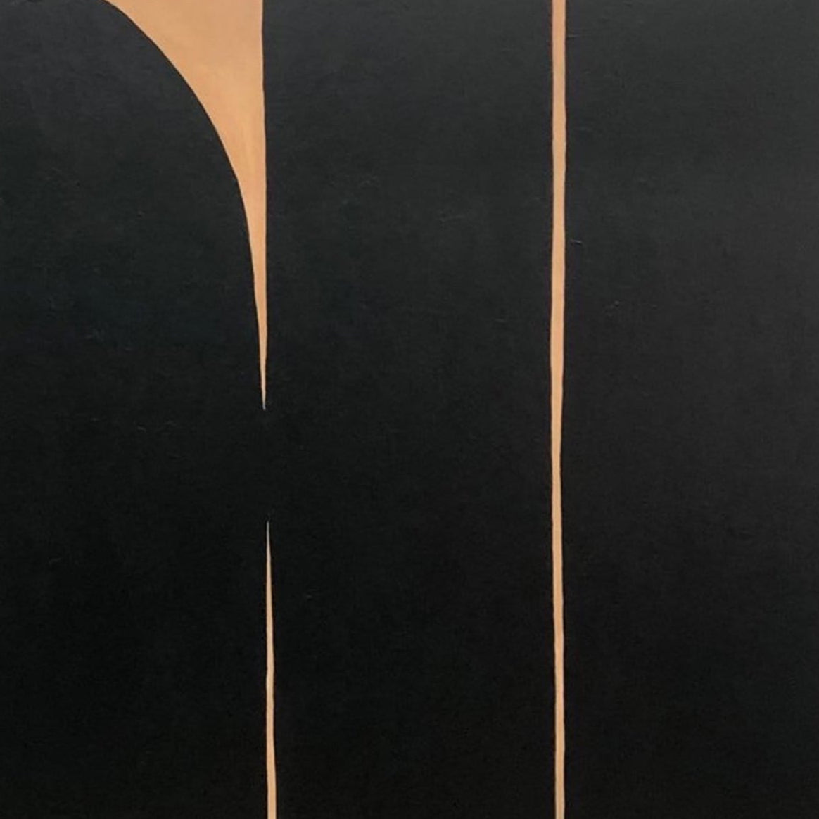 Elegant black and beige canvas art DARK ROAD