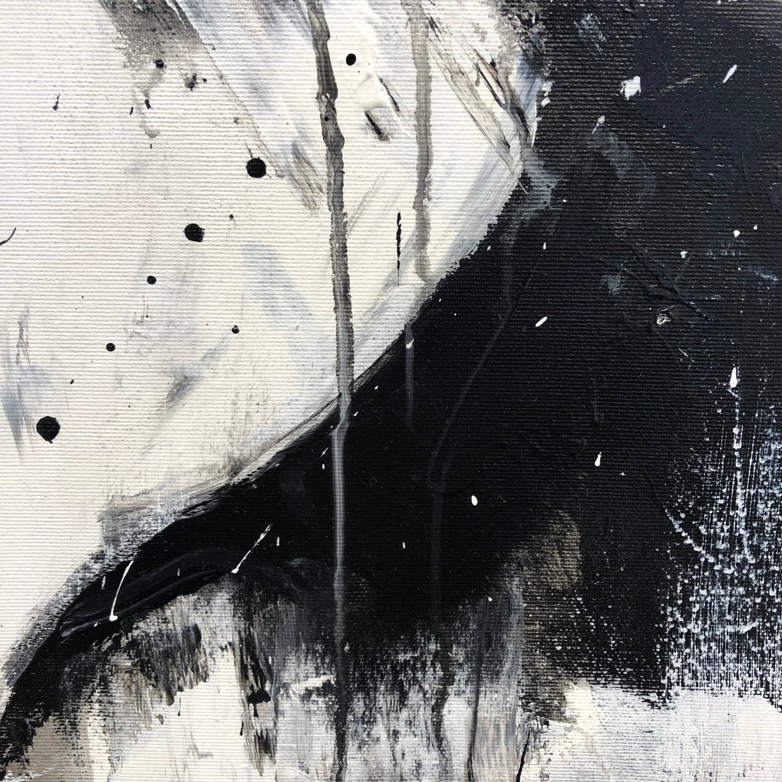 Modern abstract figurative painting DEEP DOWN