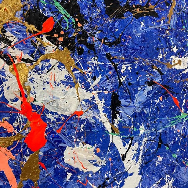 PURPLE SPLASH inspired by Jackson Pollock