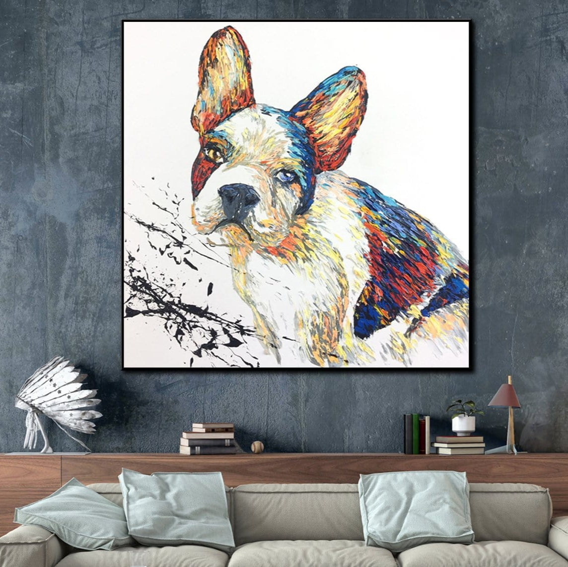 Colorful home pet art EXPECTATIONS
