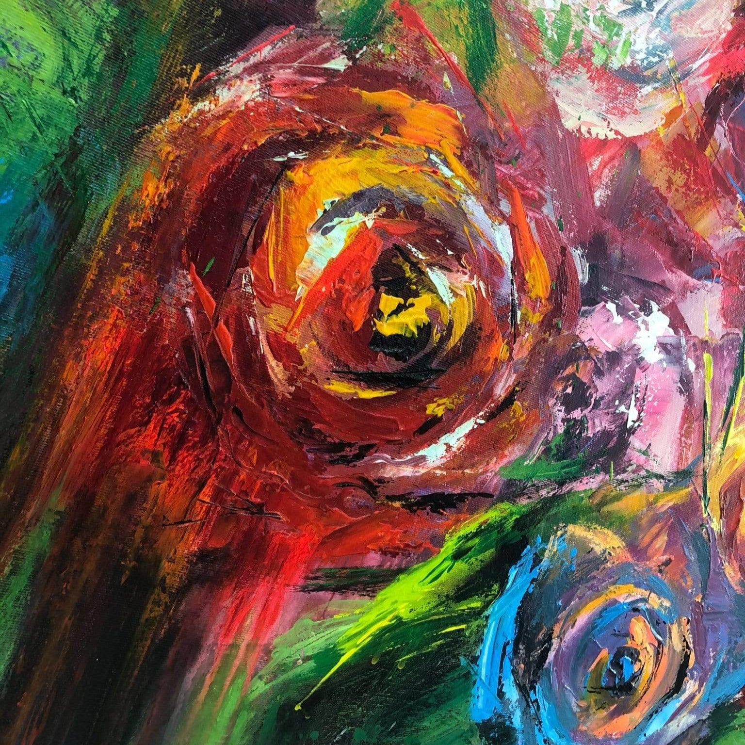 BLOOMING ROSES 46"x46"