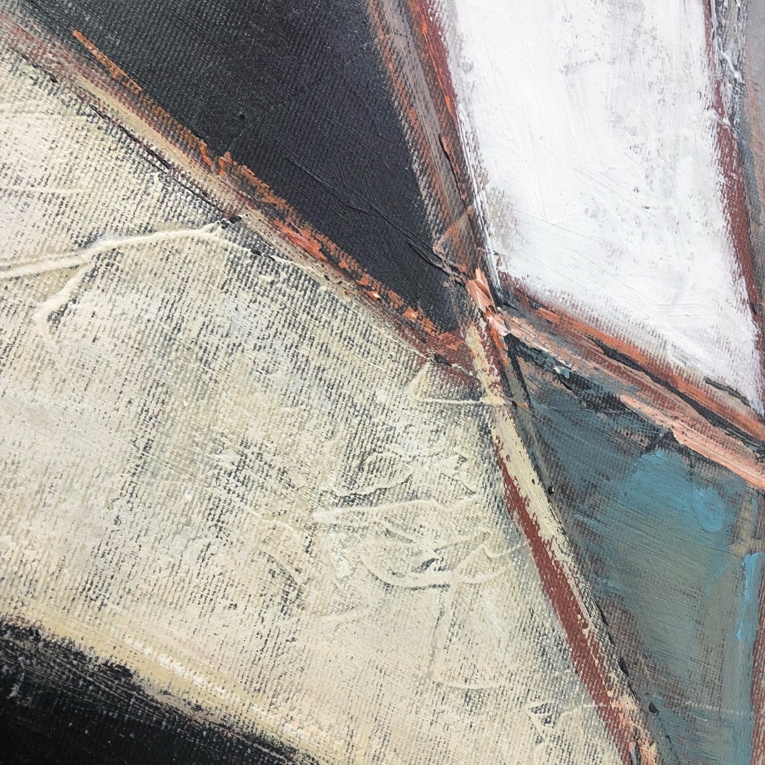 Abstract neutral lines wall art SNAKE SCALES