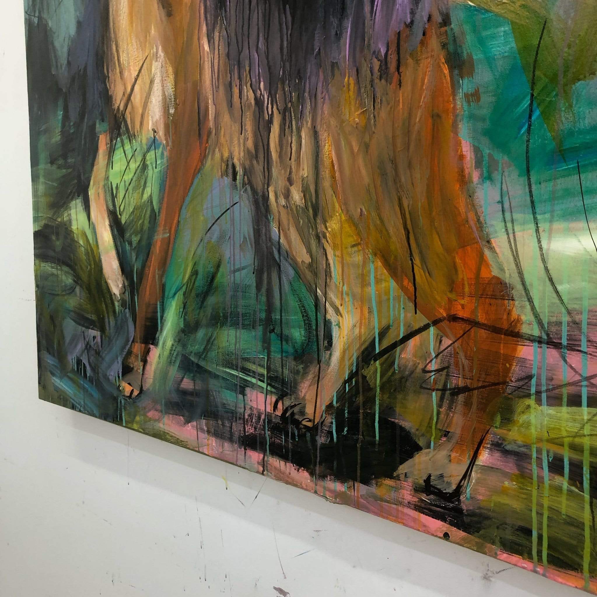 SHEPHERD ON A WALK 50"x50"