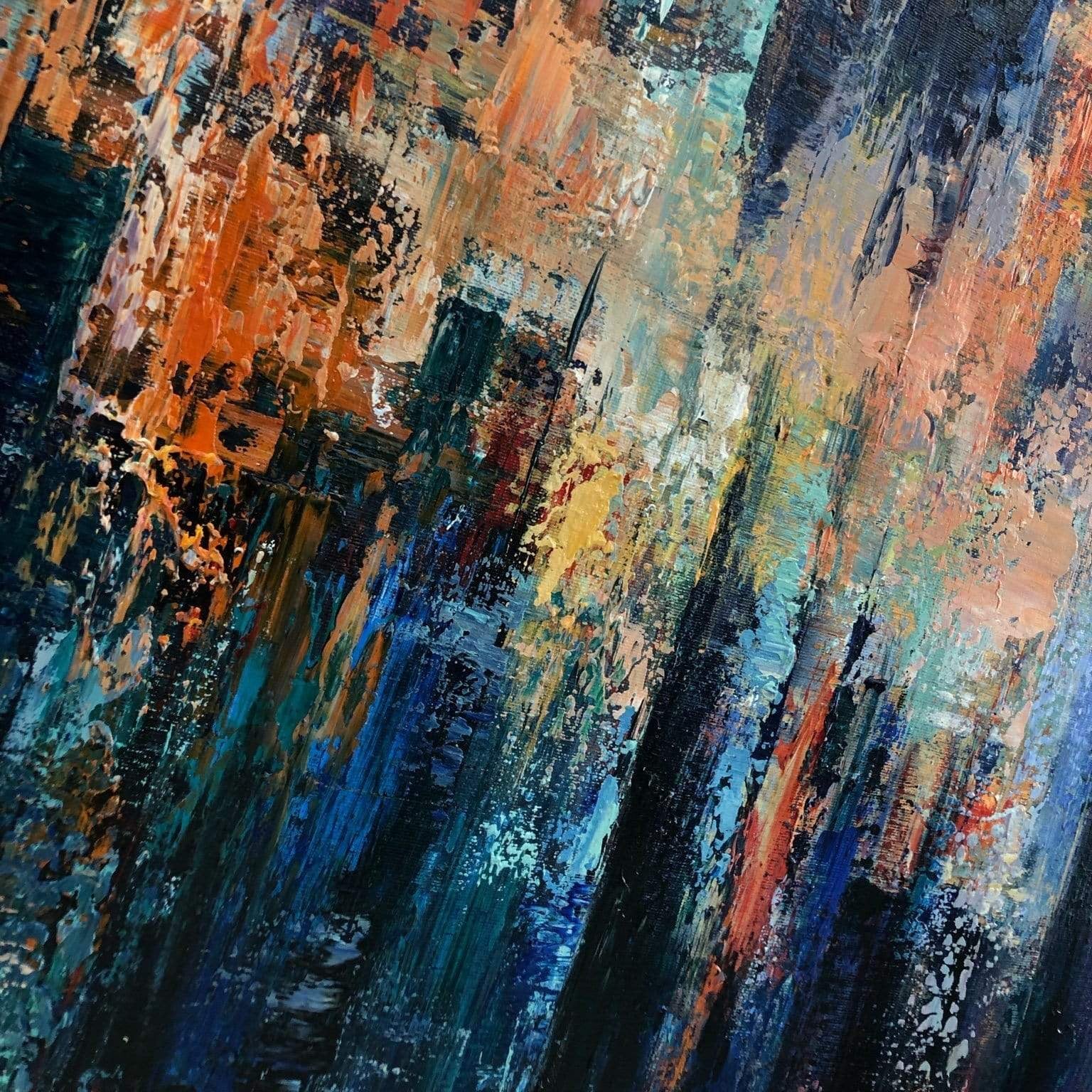 NIGHT CITY 50"x50"