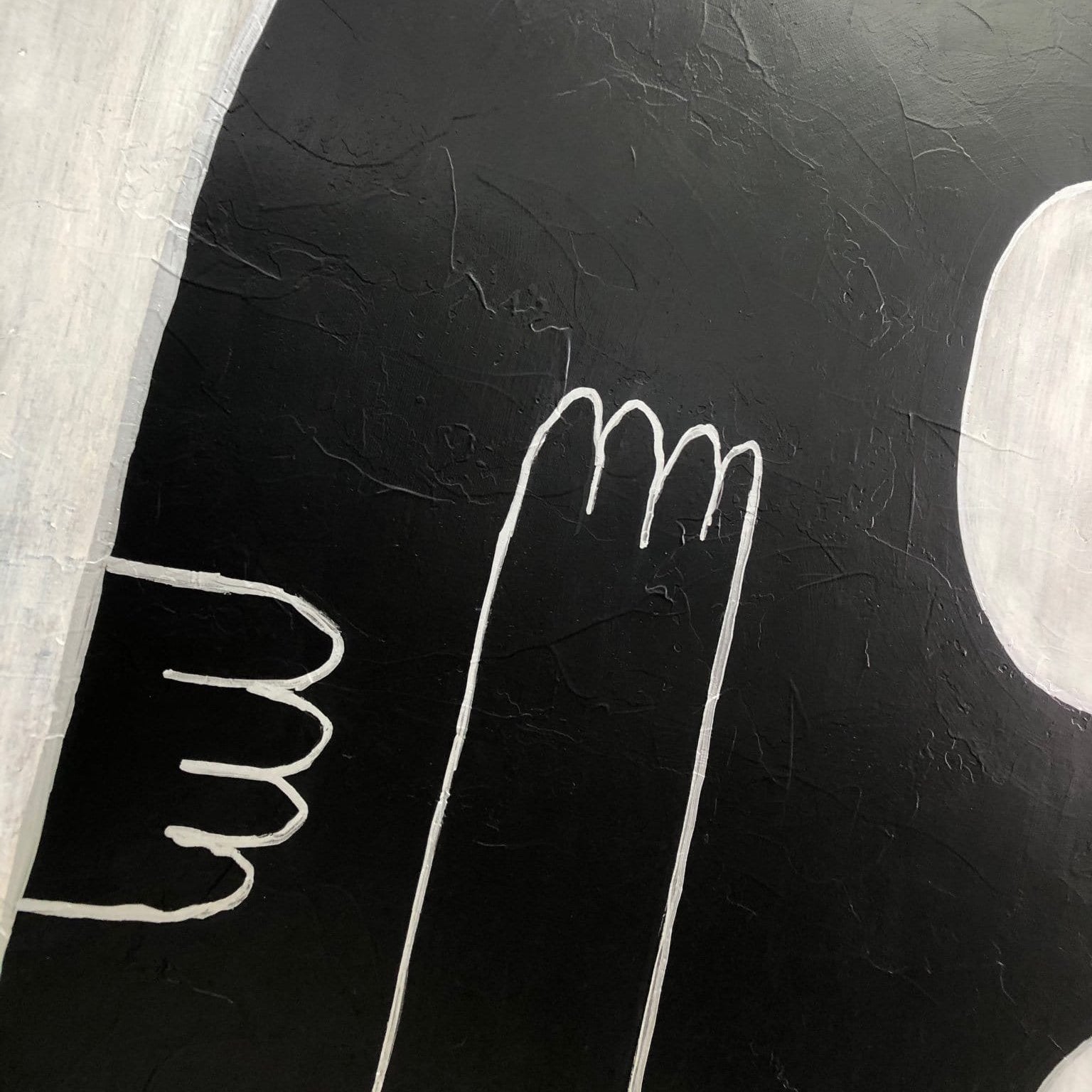 Oversized humans сouple painting LOVE FOREVER