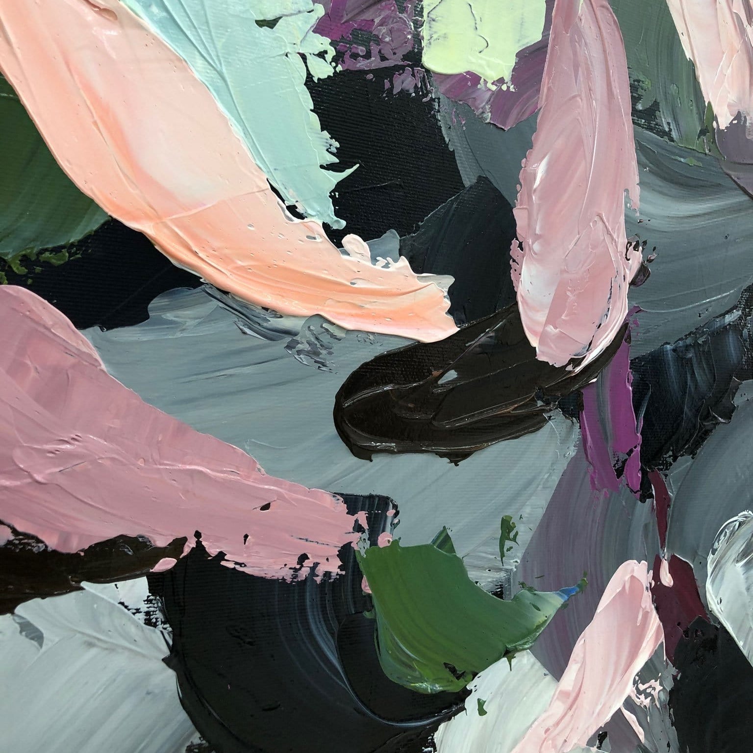 PEACOCK FEATHERS 32"x32"