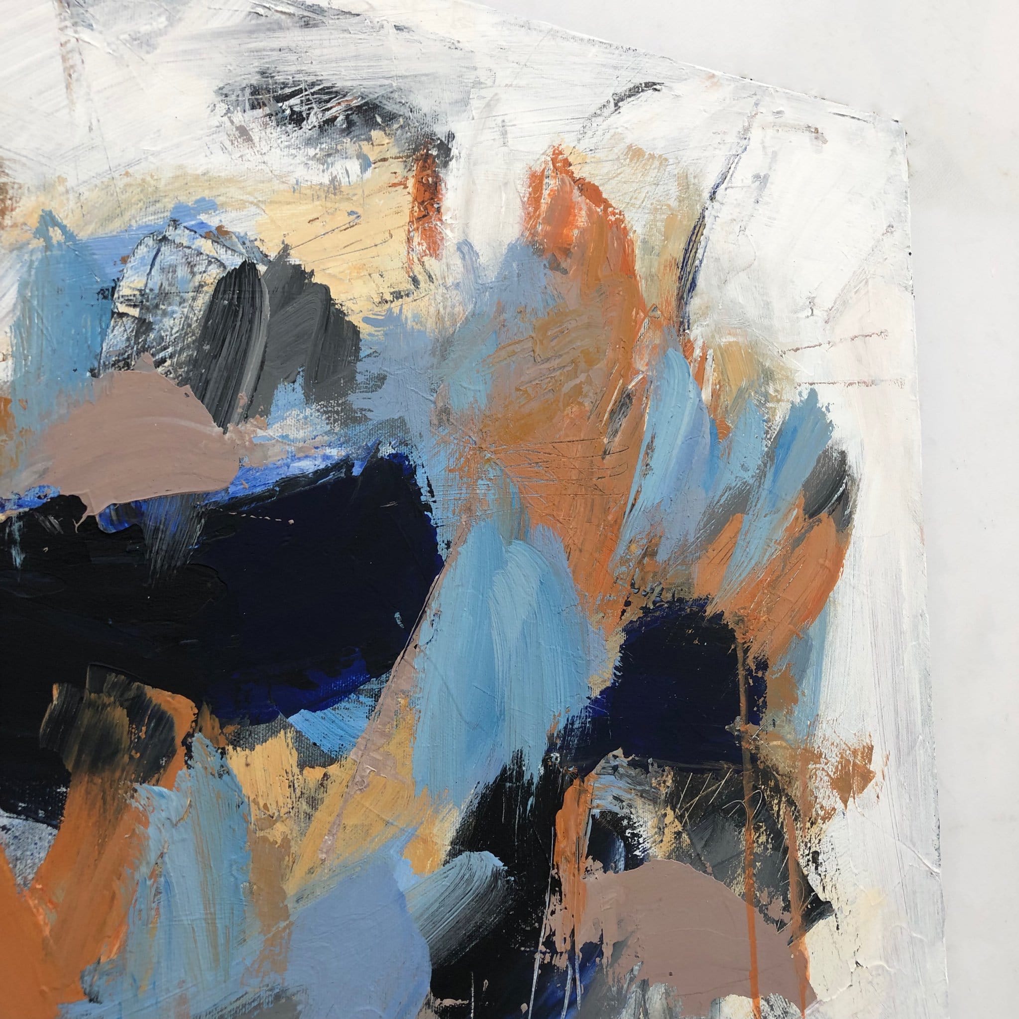 Modern expressive colorful canvas artwork BUTTLE LAKE