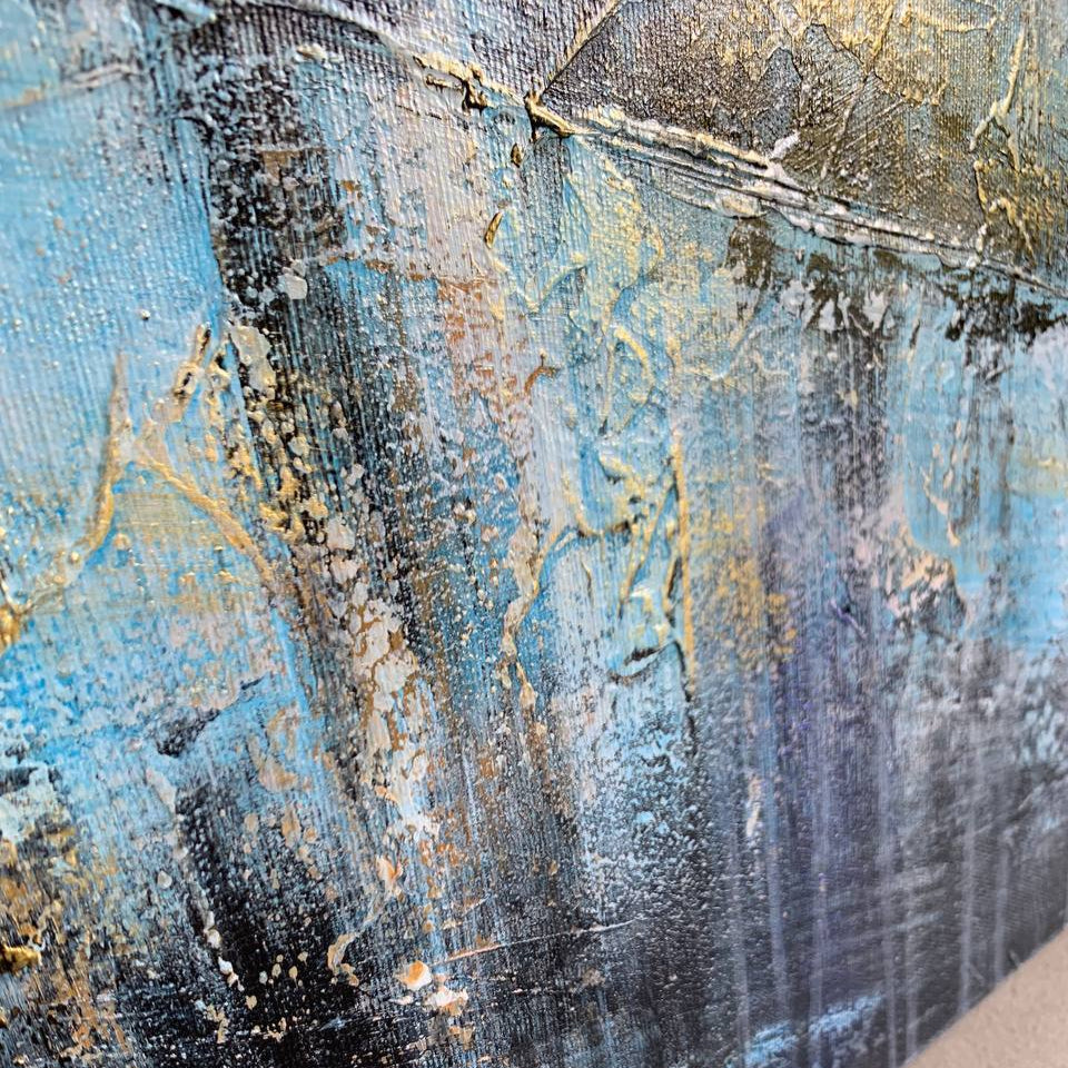 BLUE GLOW 27.5"x27.5"