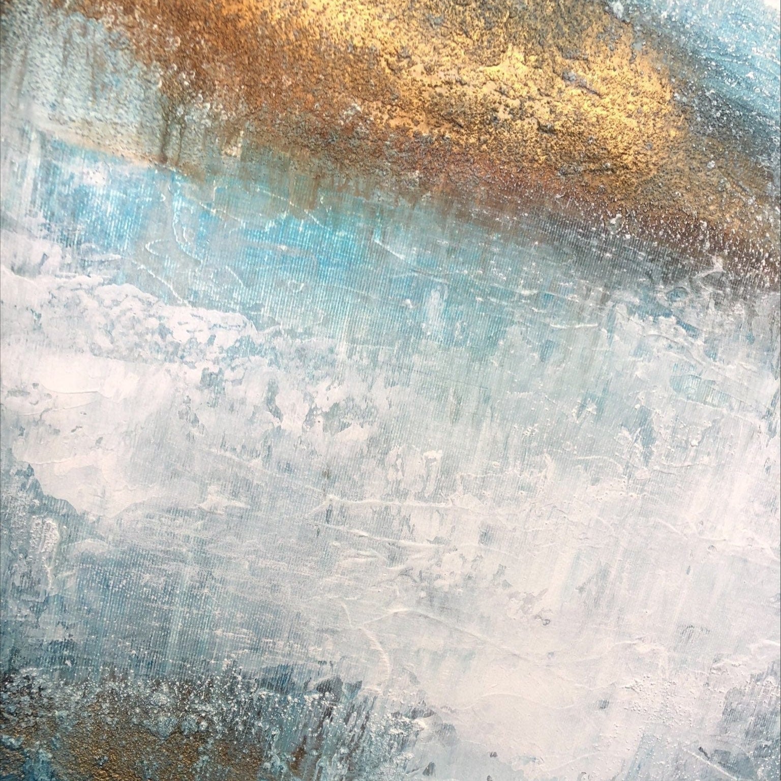 GOLDEN CLOUDS 27.5"x27.5"