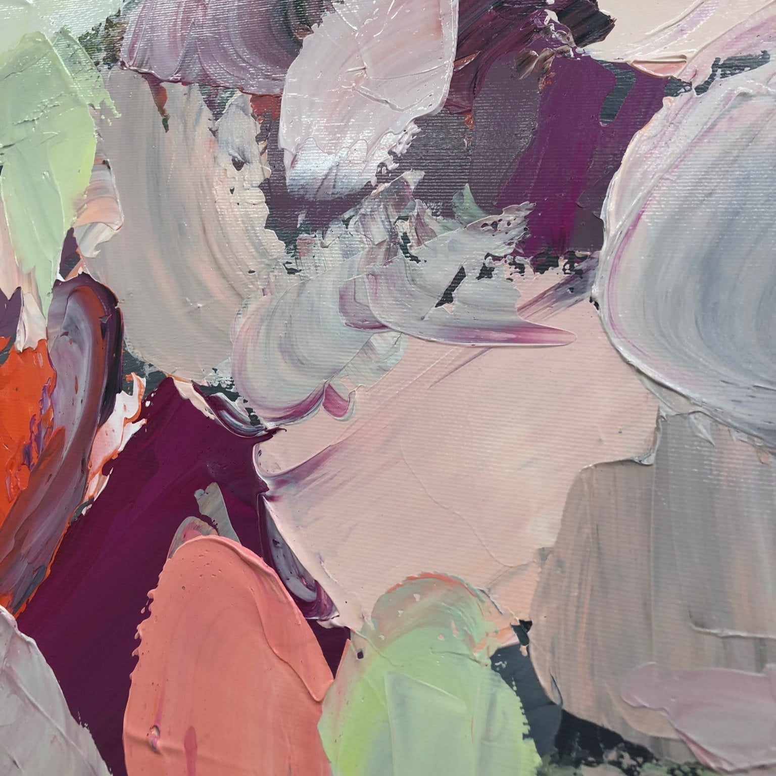 PEACOCK FEATHERS 32"x32"