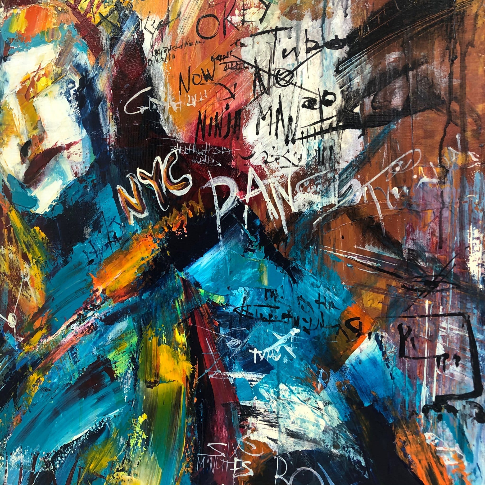 Modern urban abstract painting LIBERTY