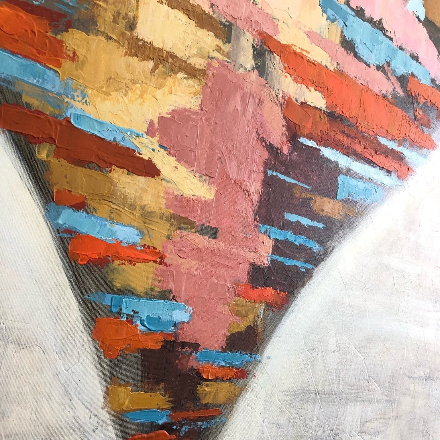 Modern abstract heart artworks NEVER LONELY