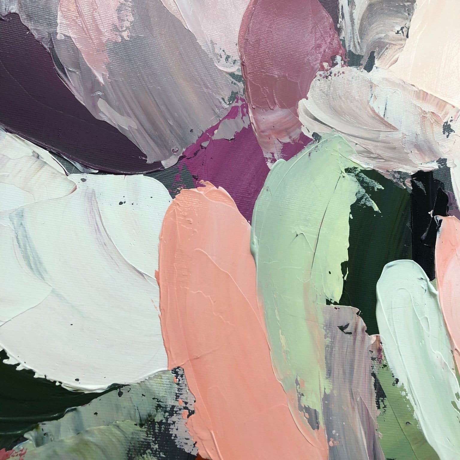 PEACOCK FEATHERS 32"x32"