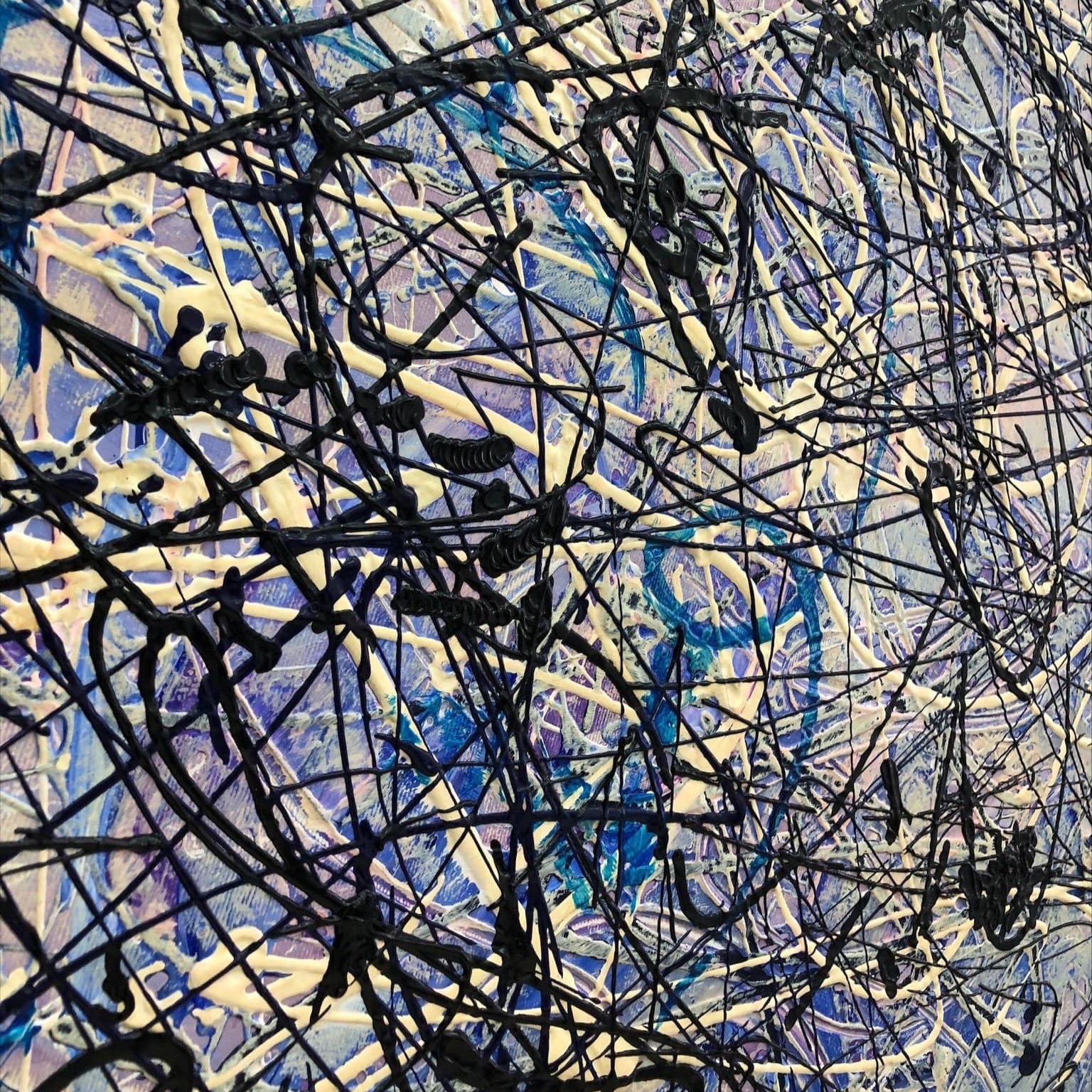 Expressionist abstract painting CHEMISTRY