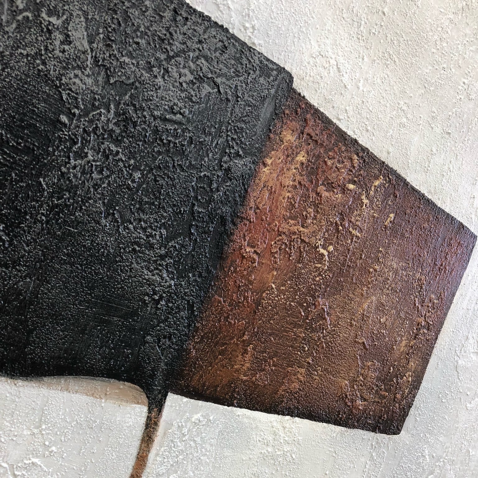 Minimalist abstract diptych paintings CONTRACTIONARY RESEMBLANCE