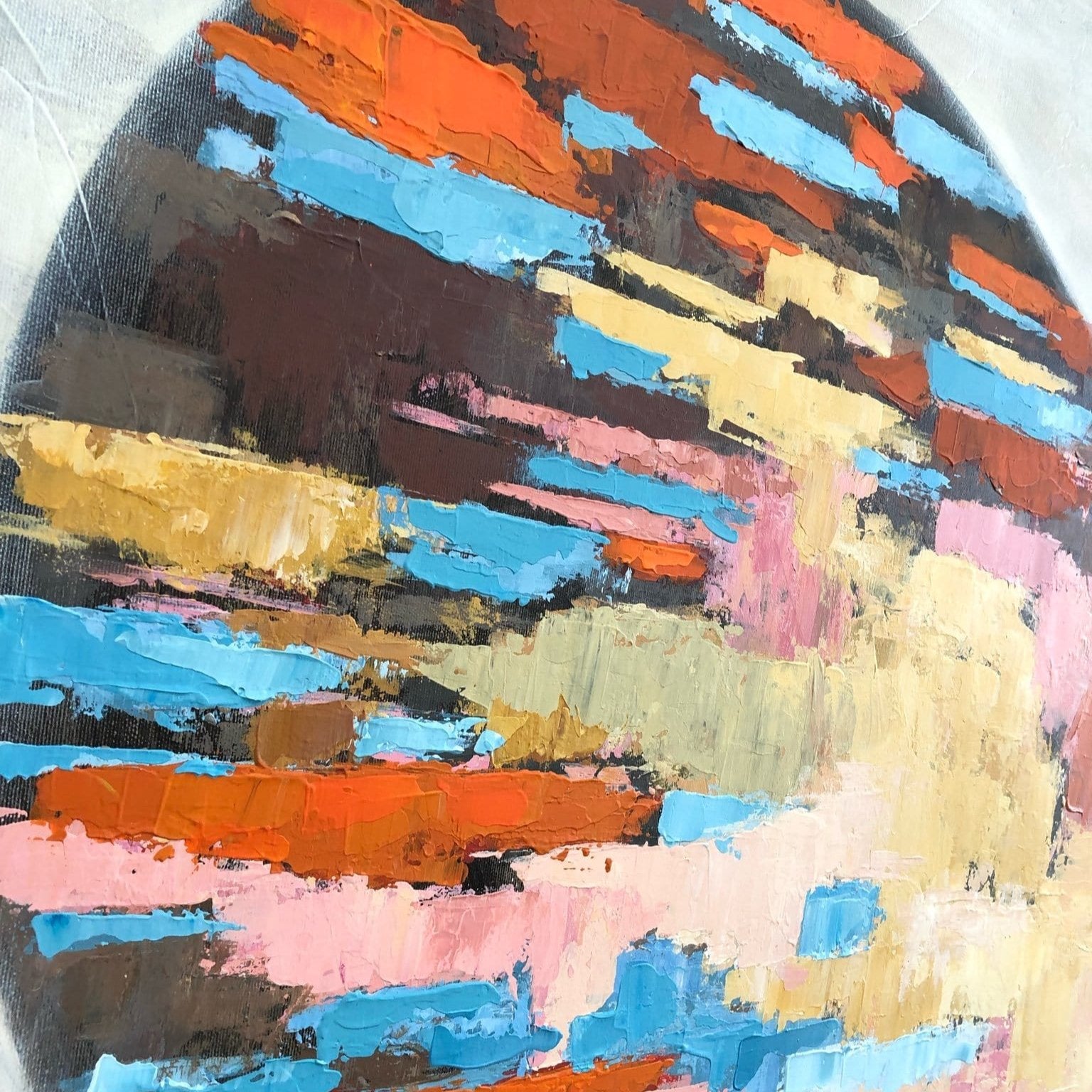 Modern abstract heart artworks NEVER LONELY