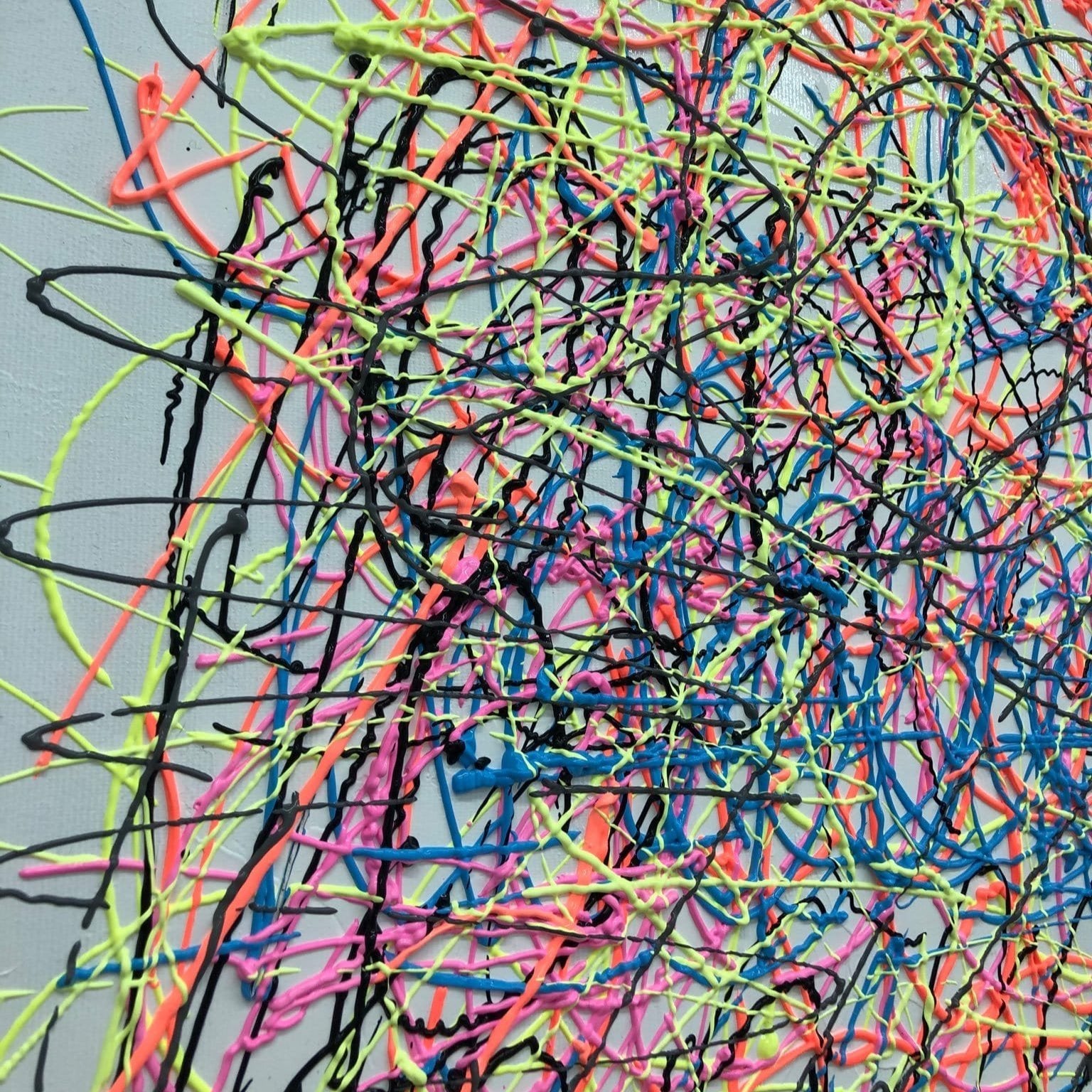 Dynamic paint splatter artwork ENDLESS LINE