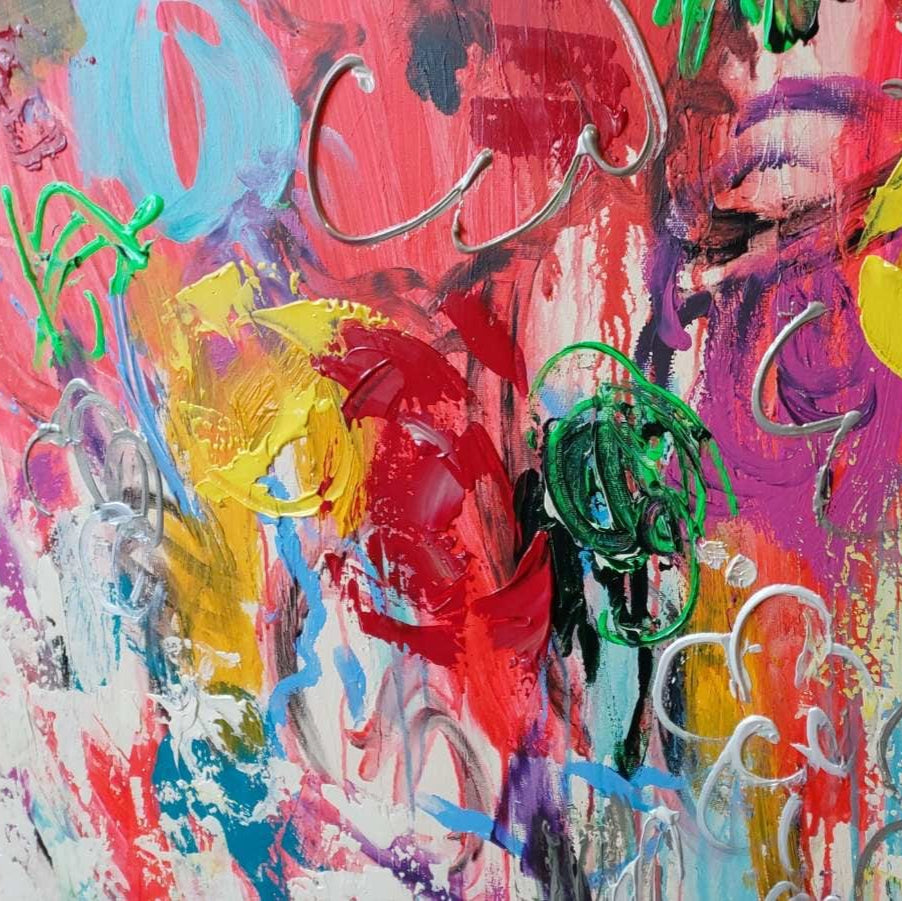 Expressive contemporary wall art VIVID GRAFFITI