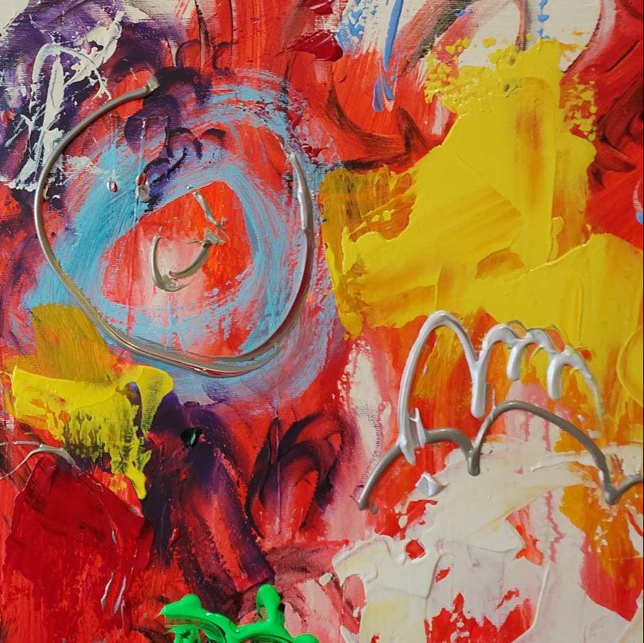 Expressive contemporary wall art VIVID GRAFFITI