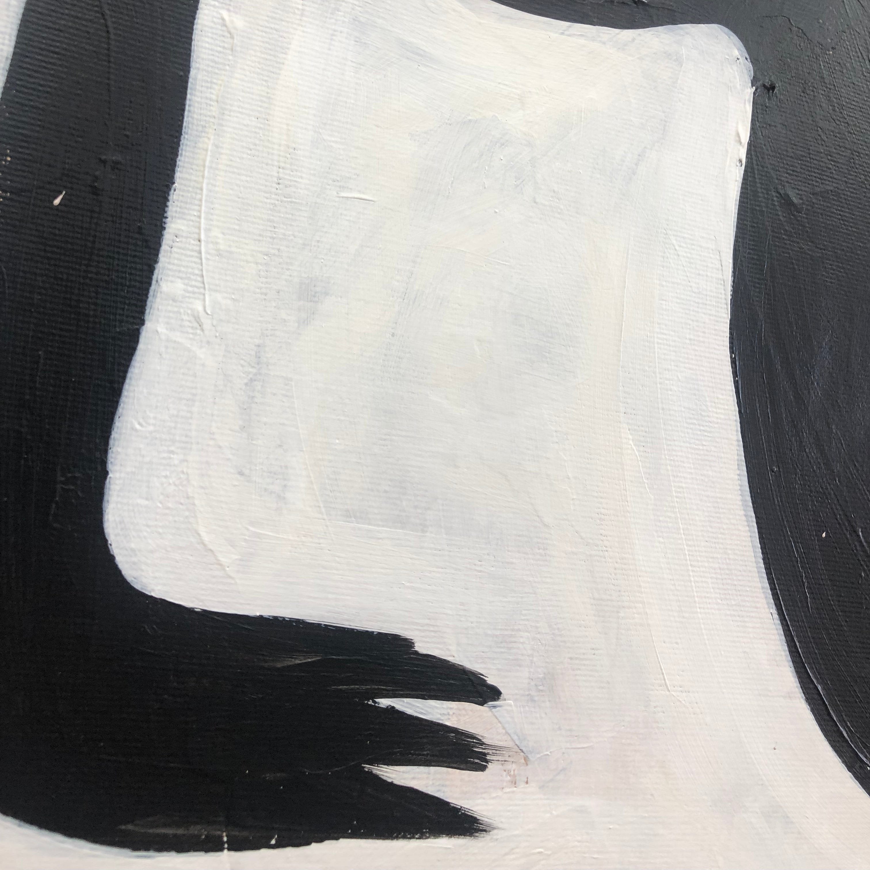 Black and white figurative art UPSIDE DOWN