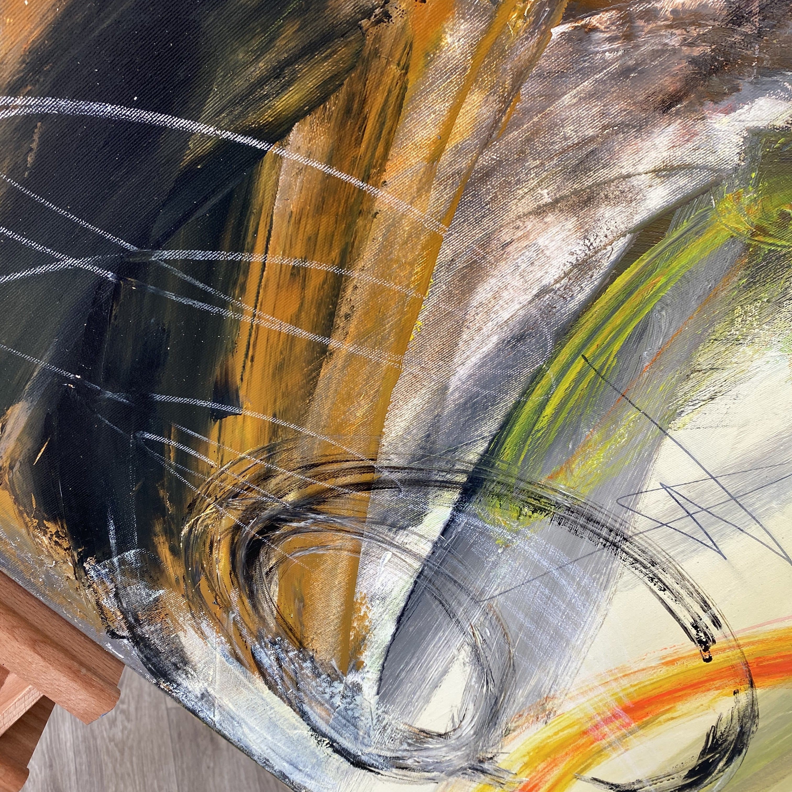 Figurative painting original FIERY SOUL