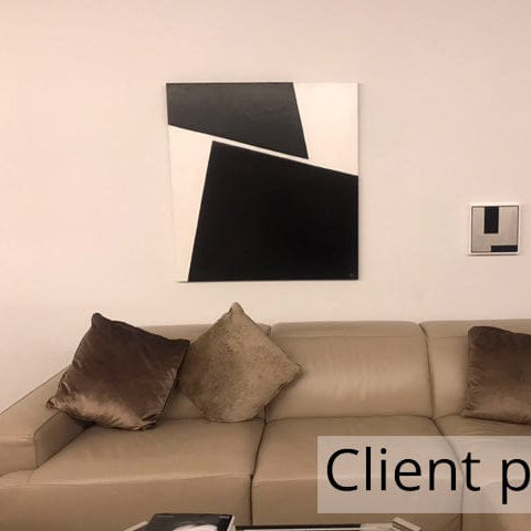 Black and white minimalist wall art STRIKING DIFFERENCES