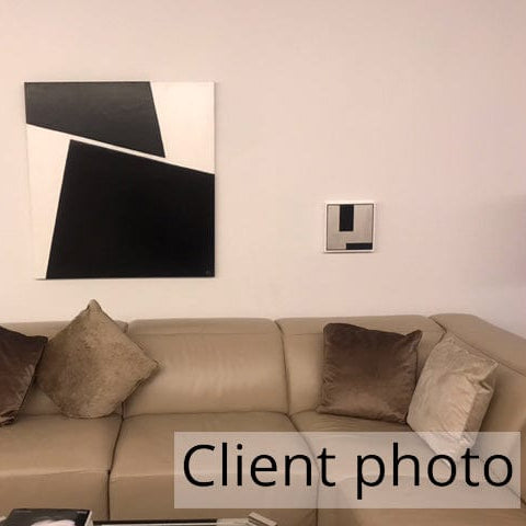 Black and white minimalist wall art STRIKING DIFFERENCES