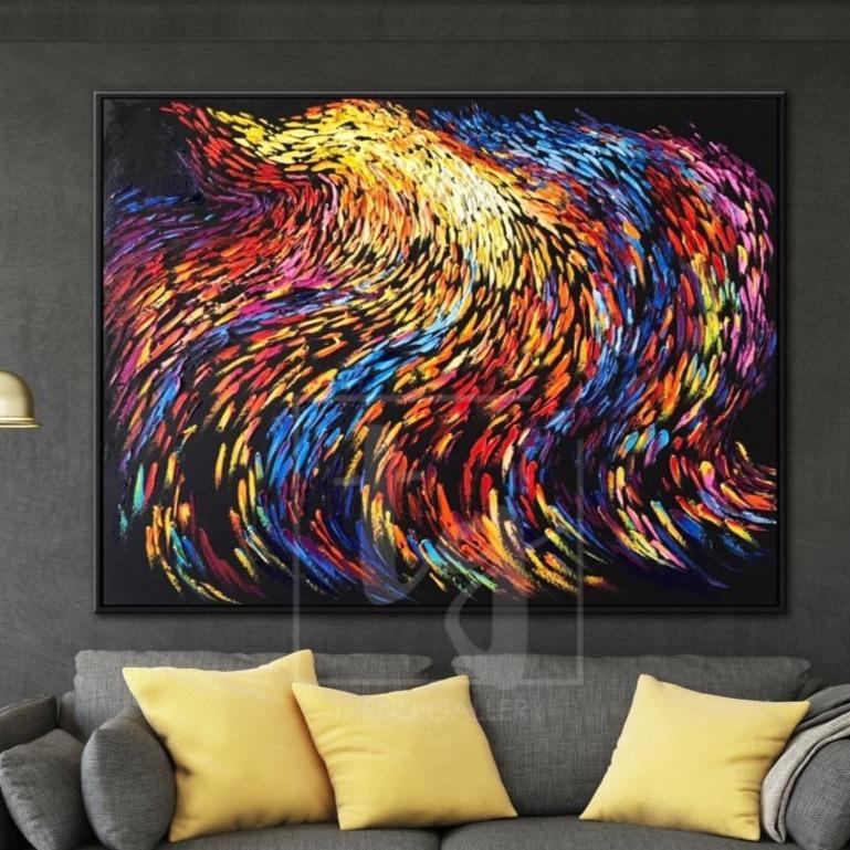 Simple Forms Abstract Art NINE TAIL FOX