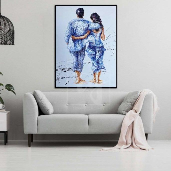 Humans Сouple Painting BEACH PROMENADE