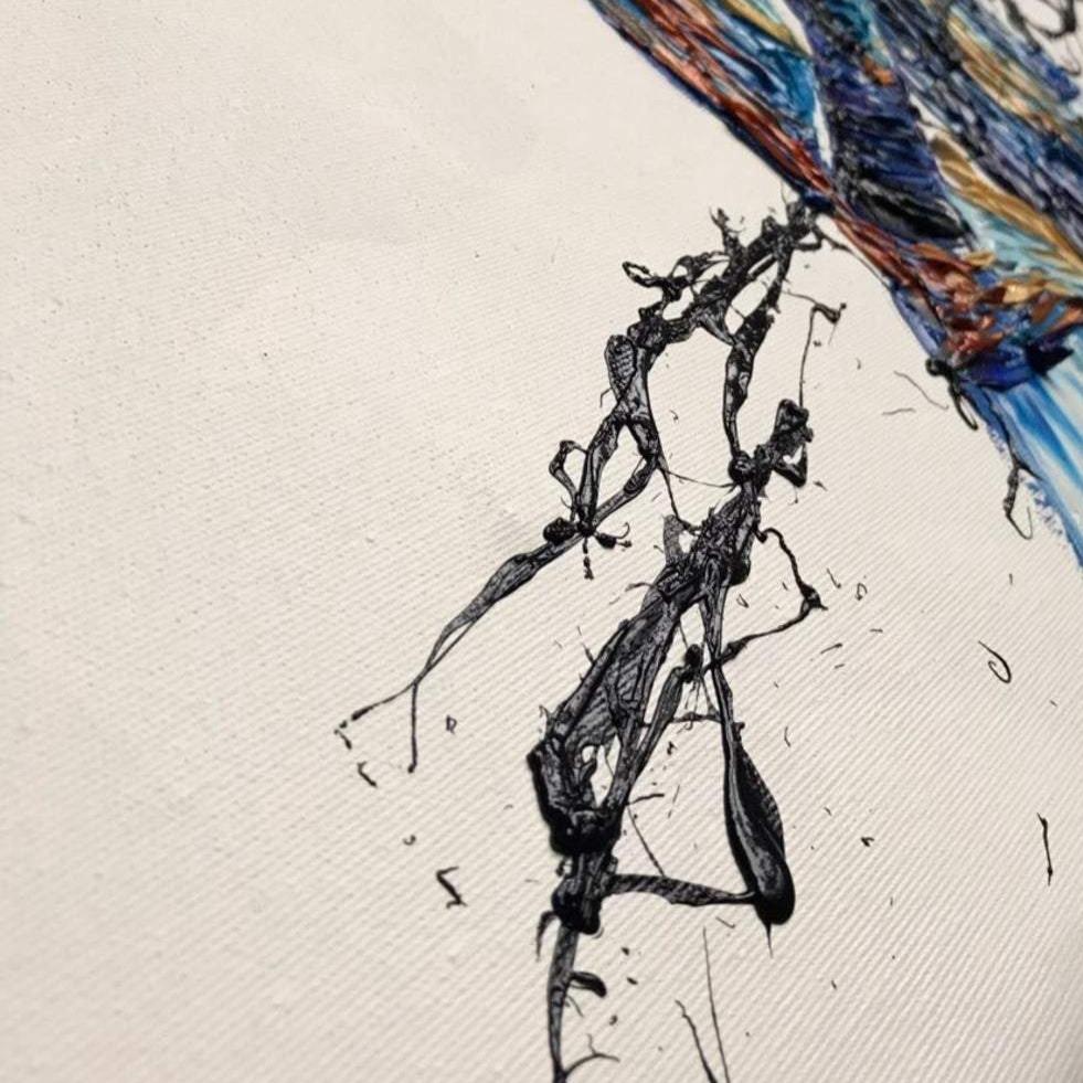 Abstract animal paintings on canvas FOREGOER