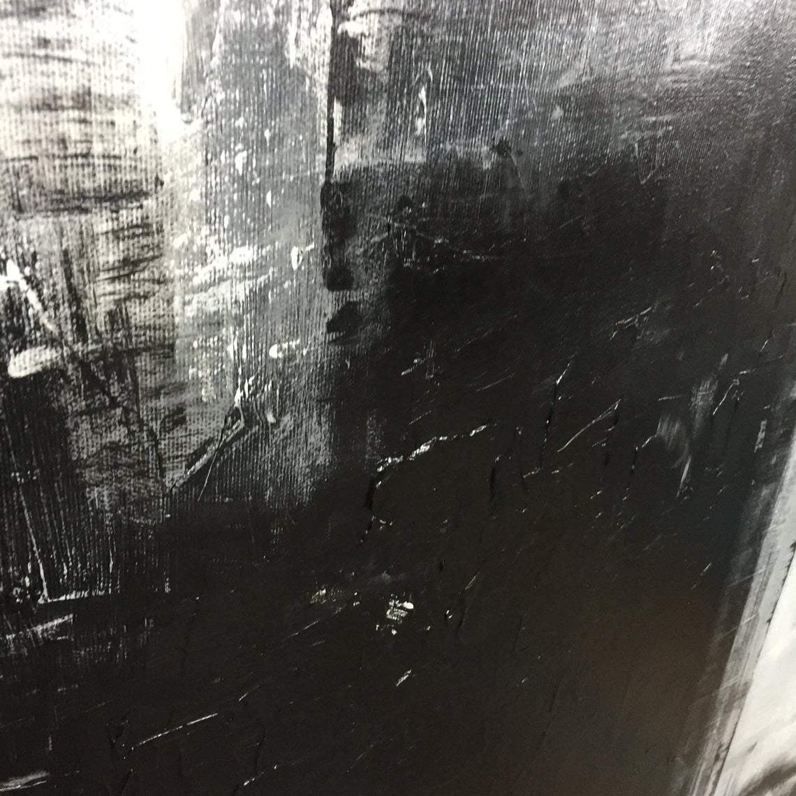 Neutral abstract monochrome art NEW YORK