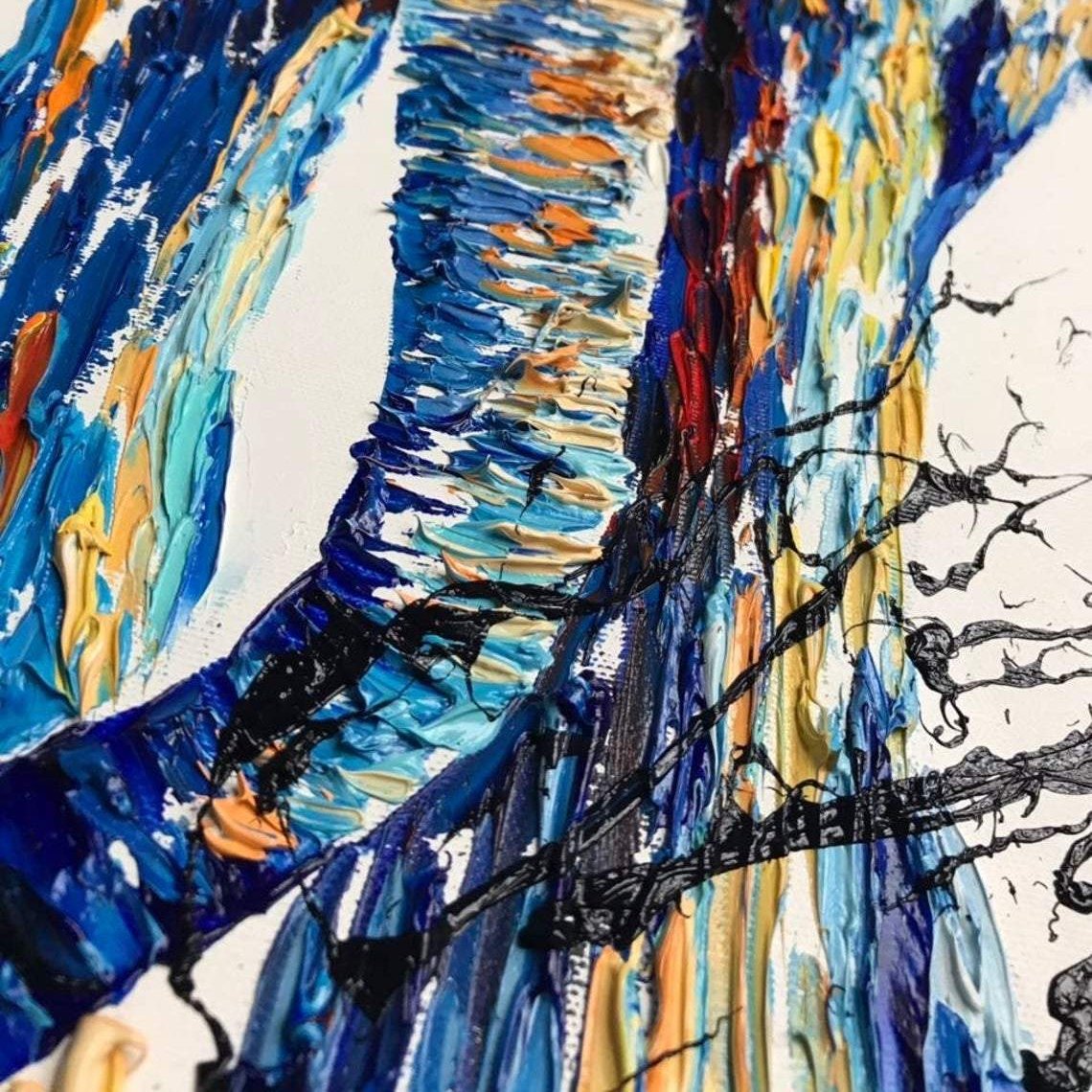 Abstract animal paintings on canvas FOREGOER