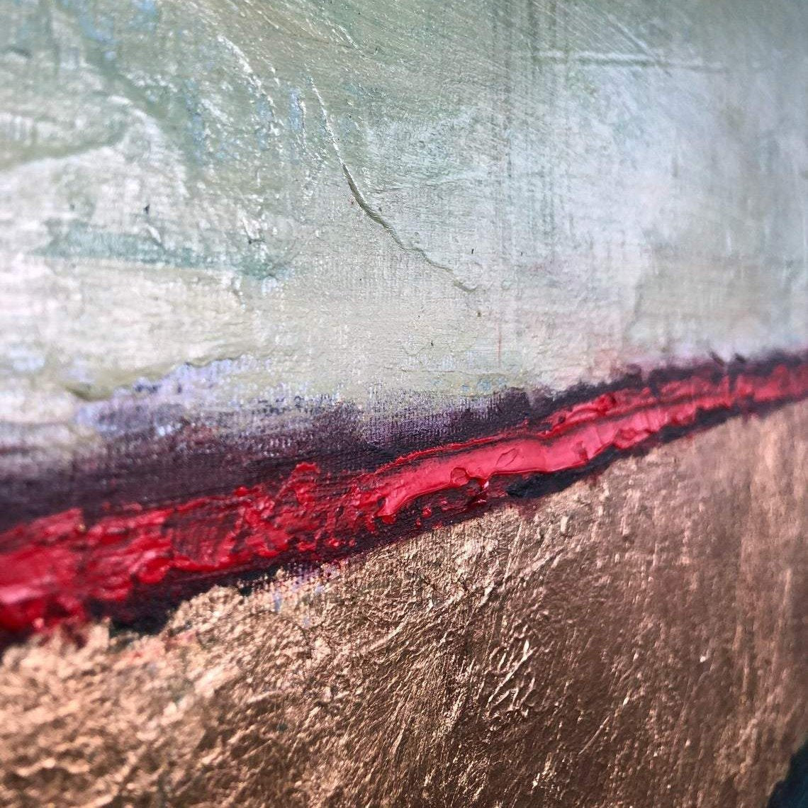 Coloful abstract painting LAYERS OF FORTUNE