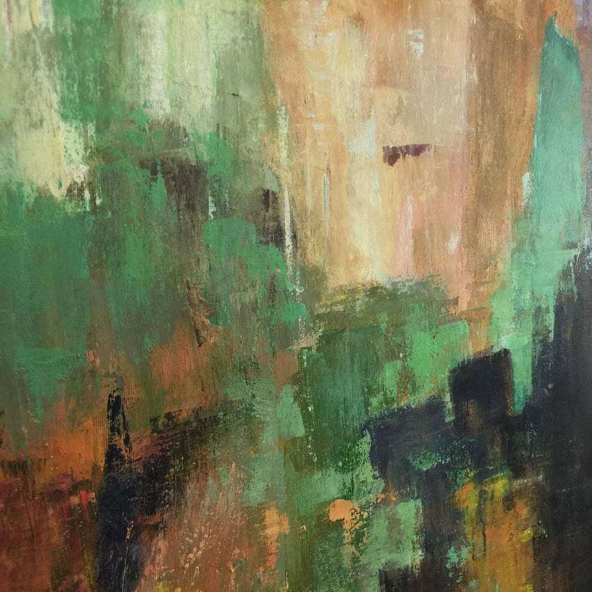 Modern abstract colorful painting COLORS OF NATURE