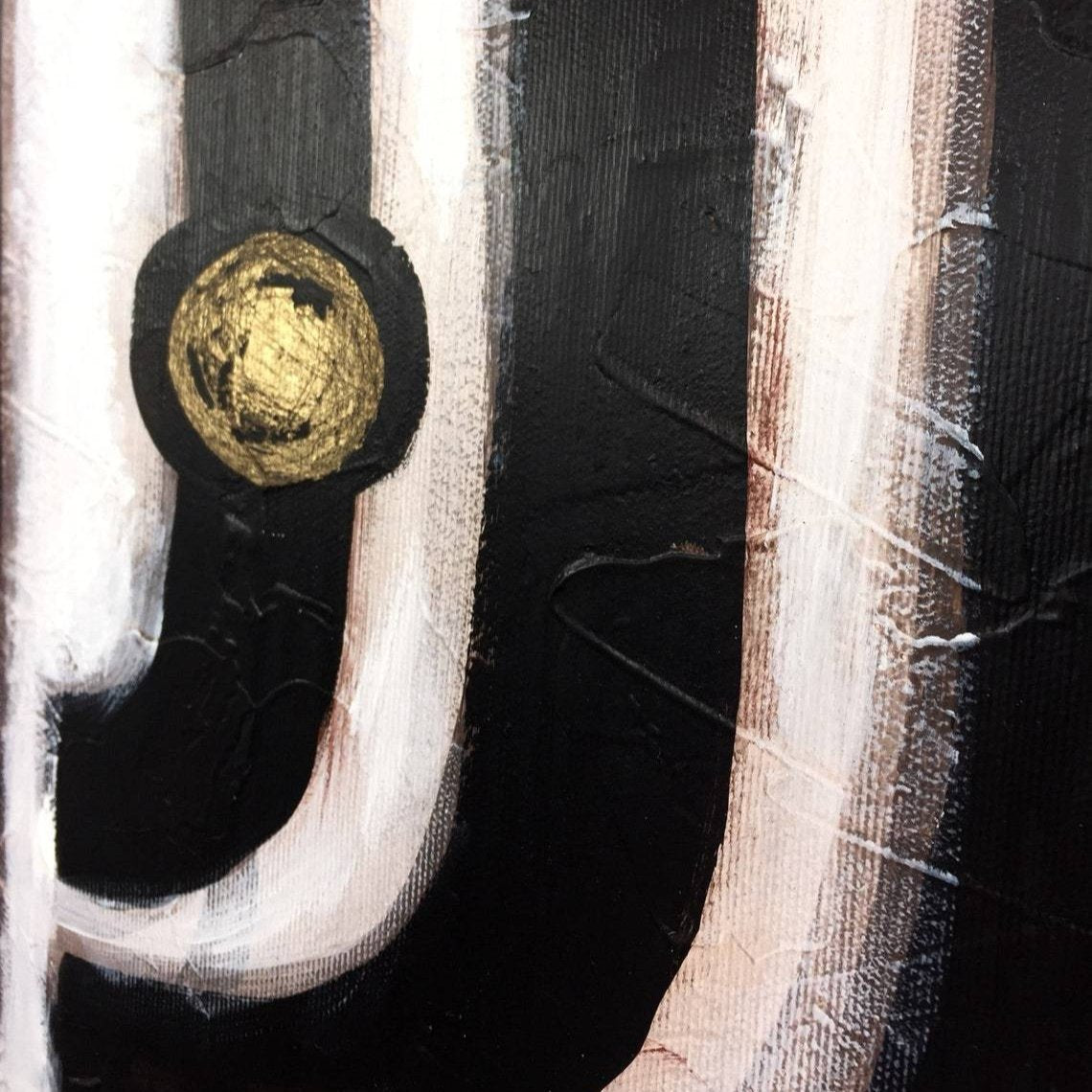 Bold Graphic Abstract Paintings MENORAH