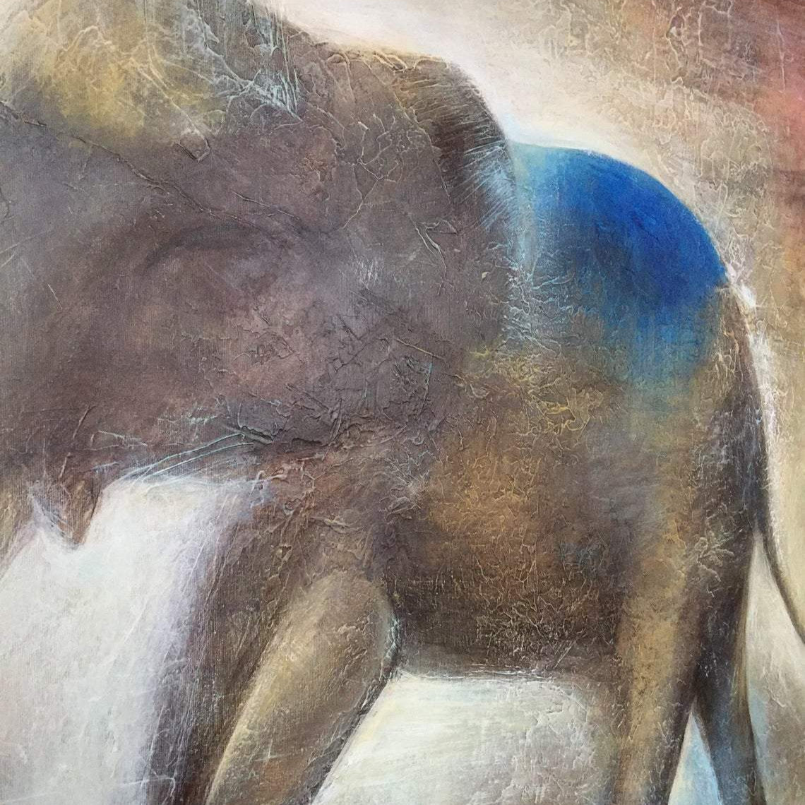 ELEPHANT IN THE FOG 32"x32"