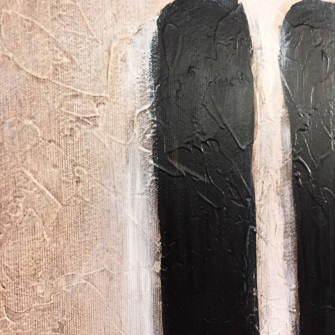 Bold Graphic Abstract Paintings MENORAH