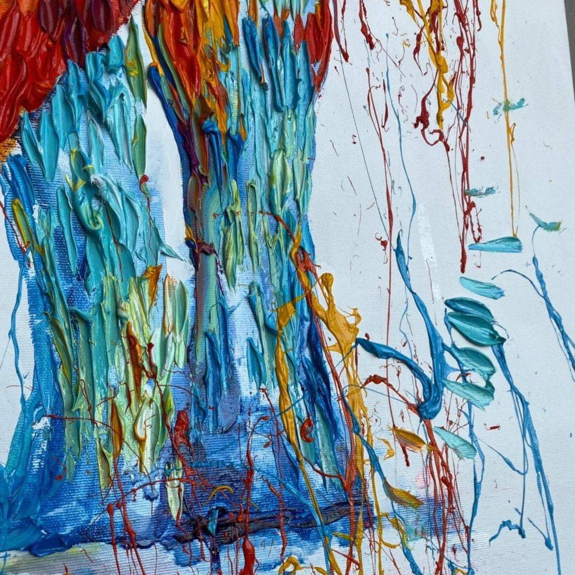 Colorful animal art for walls FESTIVAL ELEPHANT