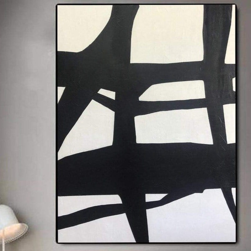 Contemporary black lines art TOWER TOP