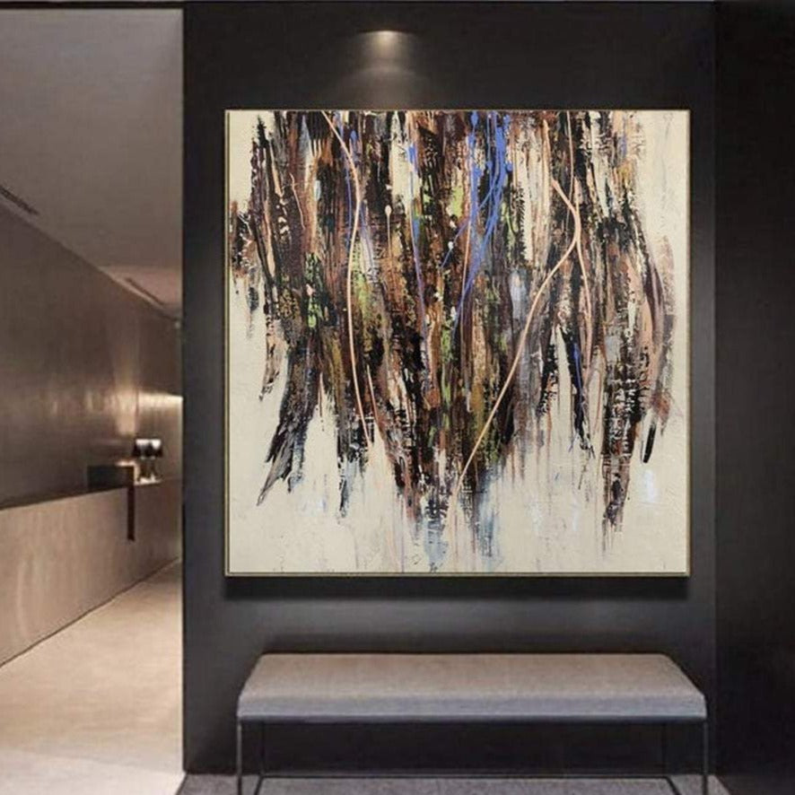 Abstract wall painting ARTICHOKE