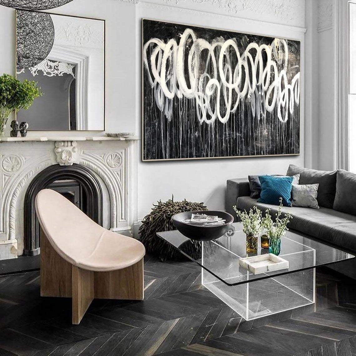 Simple Modern Art FIREFLY TRAJECTORIES