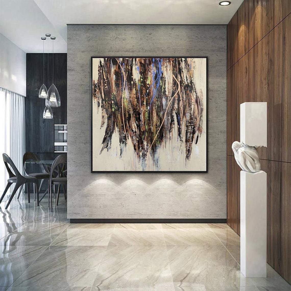 Abstract wall painting ARTICHOKE