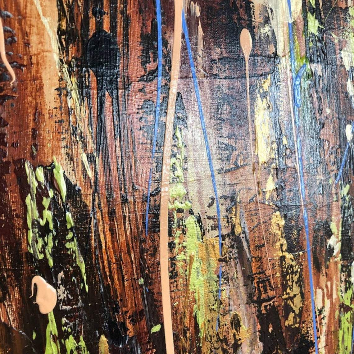 Abstract wall painting ARTICHOKE