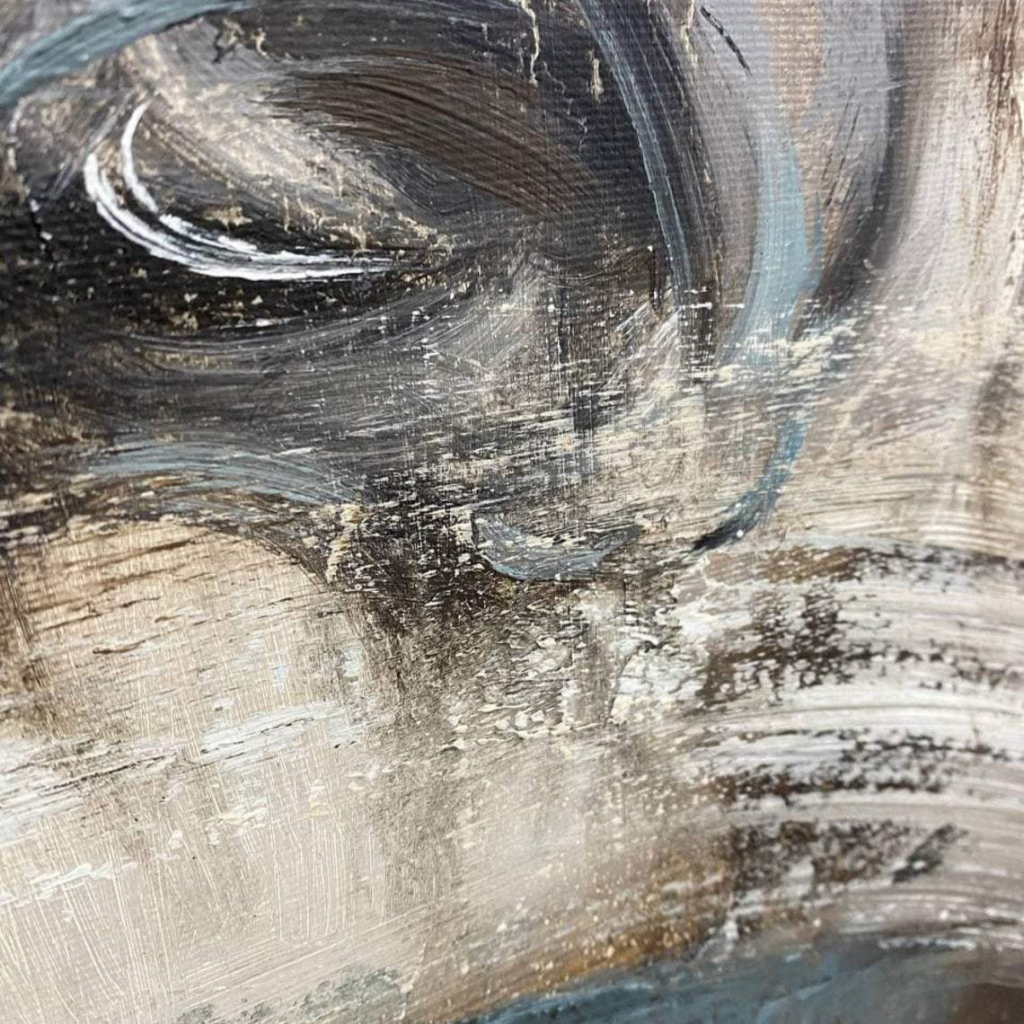 Large modern vertical canvas MYSTICAL HORSE