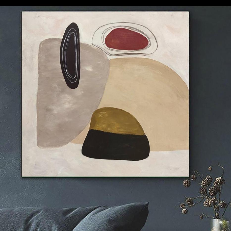 Geometric theme art PASTEL ILLUSION Unstretched