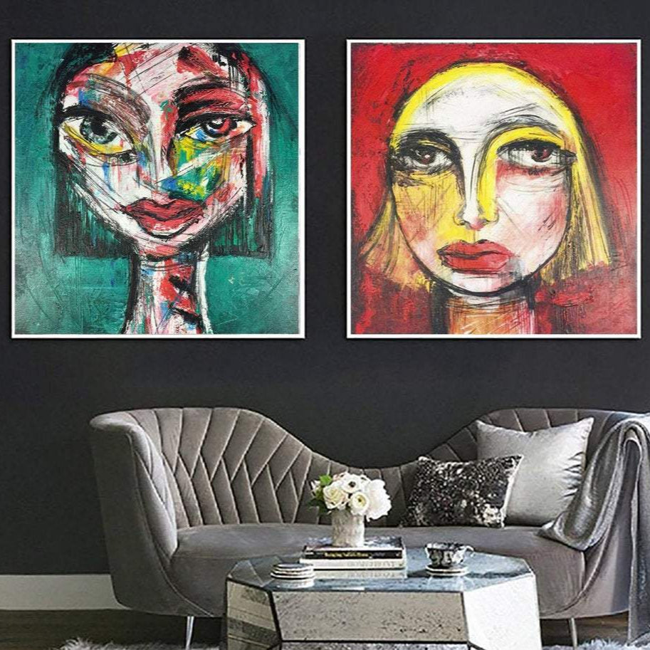 FEMALE SMILE 2P 32"x64" | 2P 81x162 cm