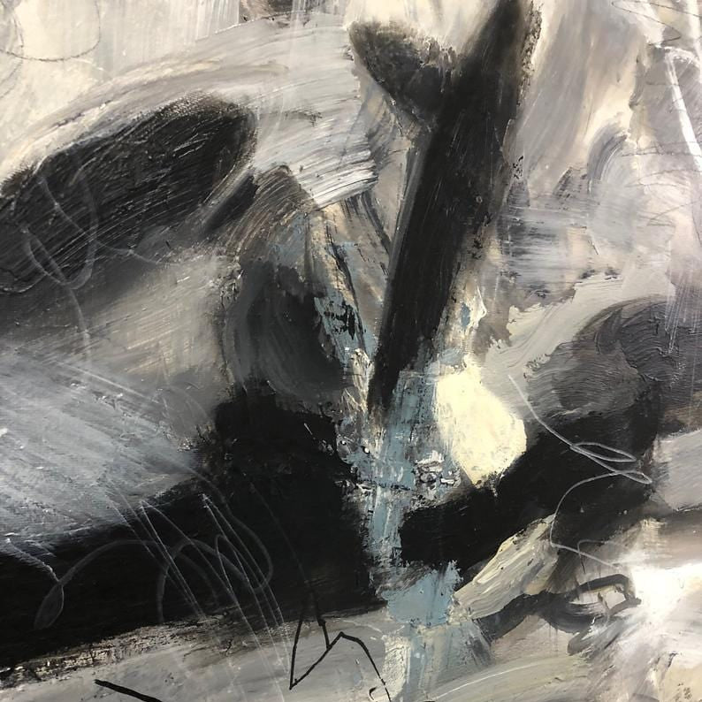 Dynamic expressive abstract painting MEMOIR DIARY