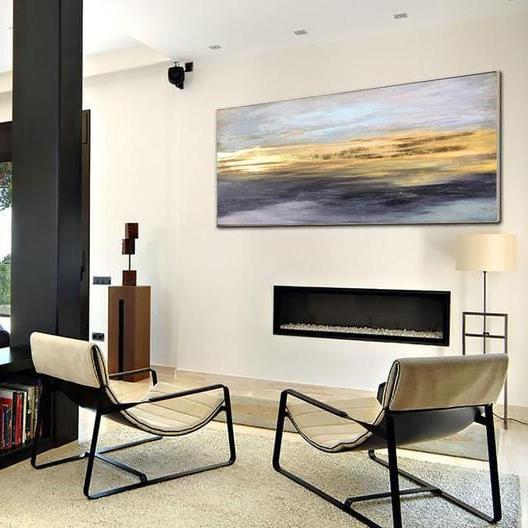 Large handmade modern artwork THE BIRTH OF A DAY