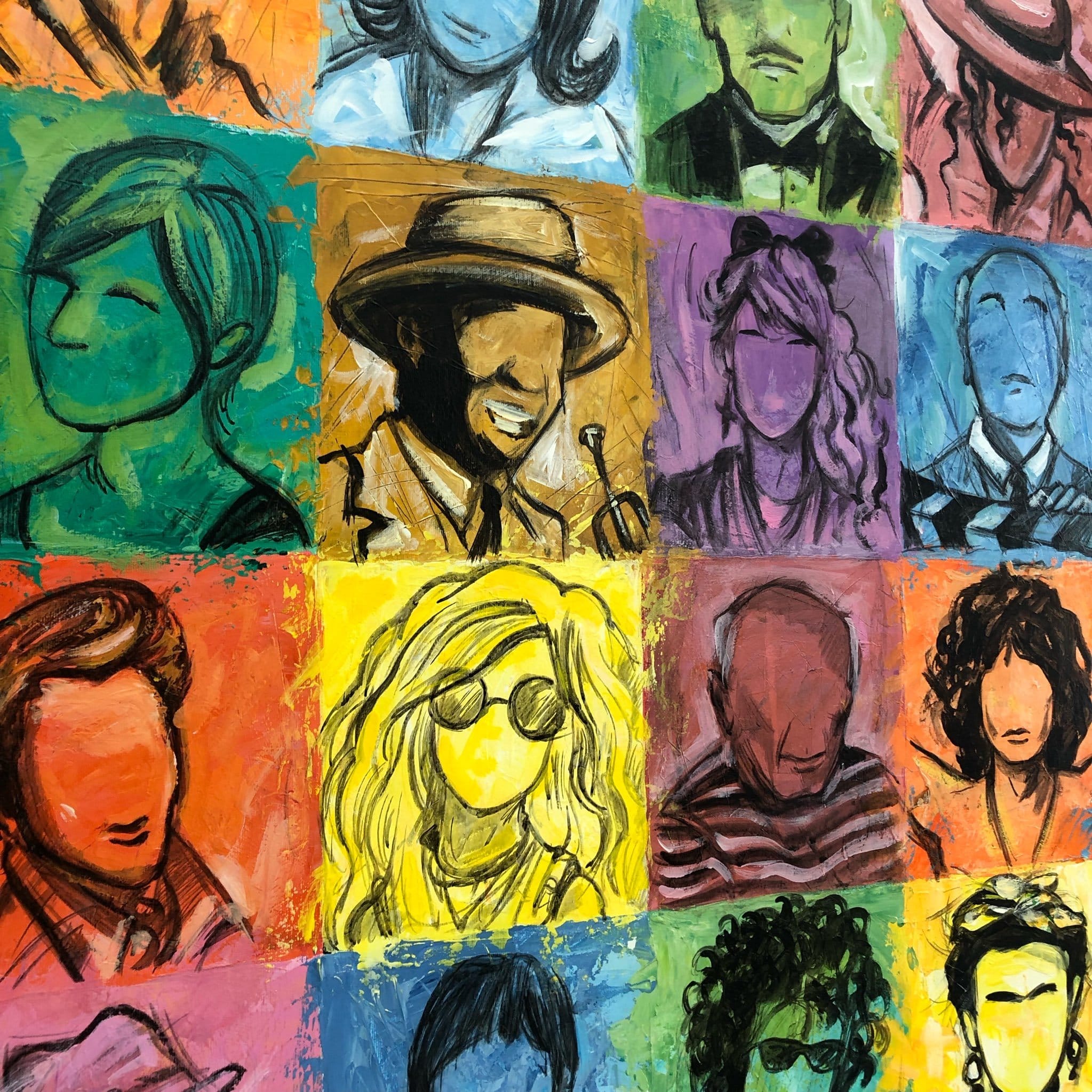 Abstract figurative paintings PERFORMANCE